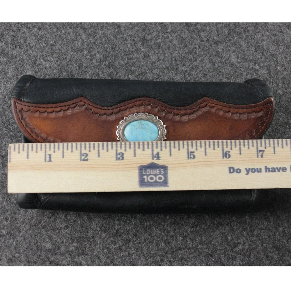 Appaloosa‎ Trading Co Durango CO Tooled Leather Concho Trifold Wallet